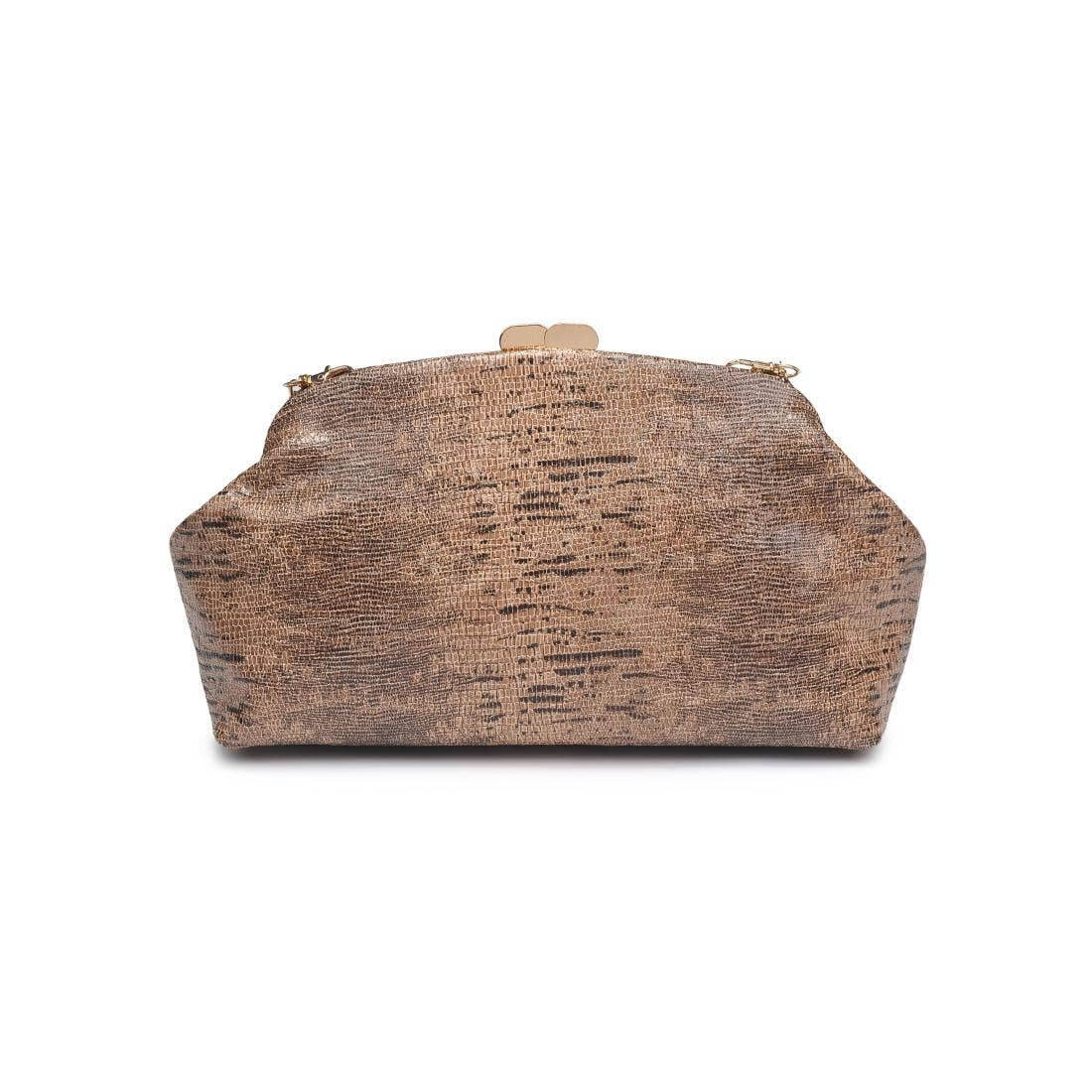 Brown Textured Clutch – Alicia DiMichele Boutique