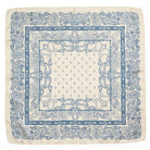 Classic Paisley Bandana Scarf – White – Alicia DiMichele Boutique