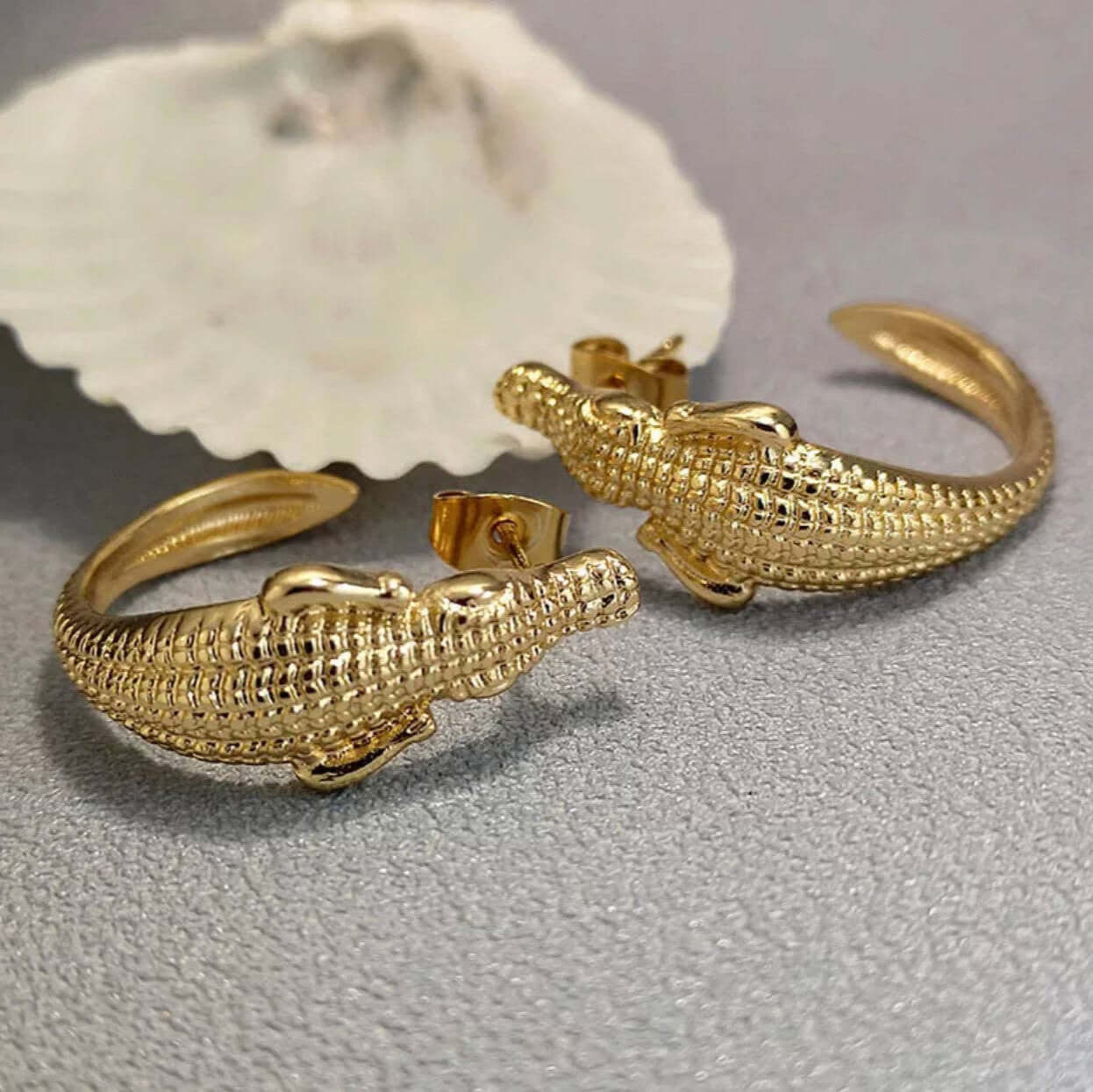 Gator Gleam Hoops – Alicia DiMichele Boutique