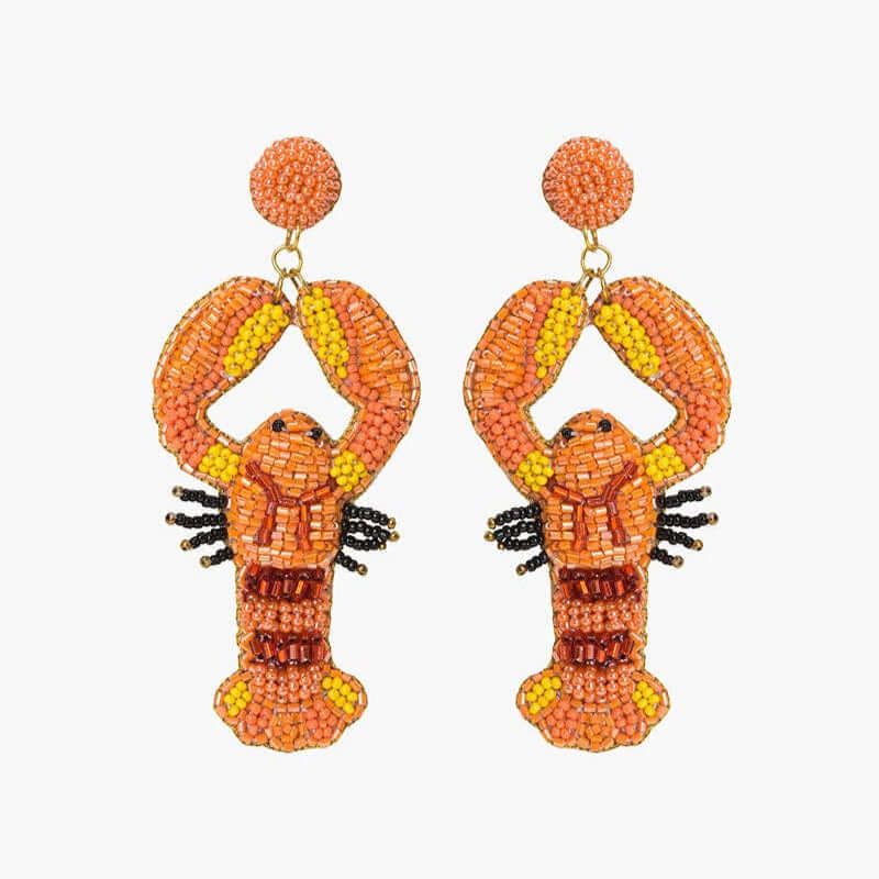 Beaded Lobster Earrings – Alicia DiMichele Boutique
