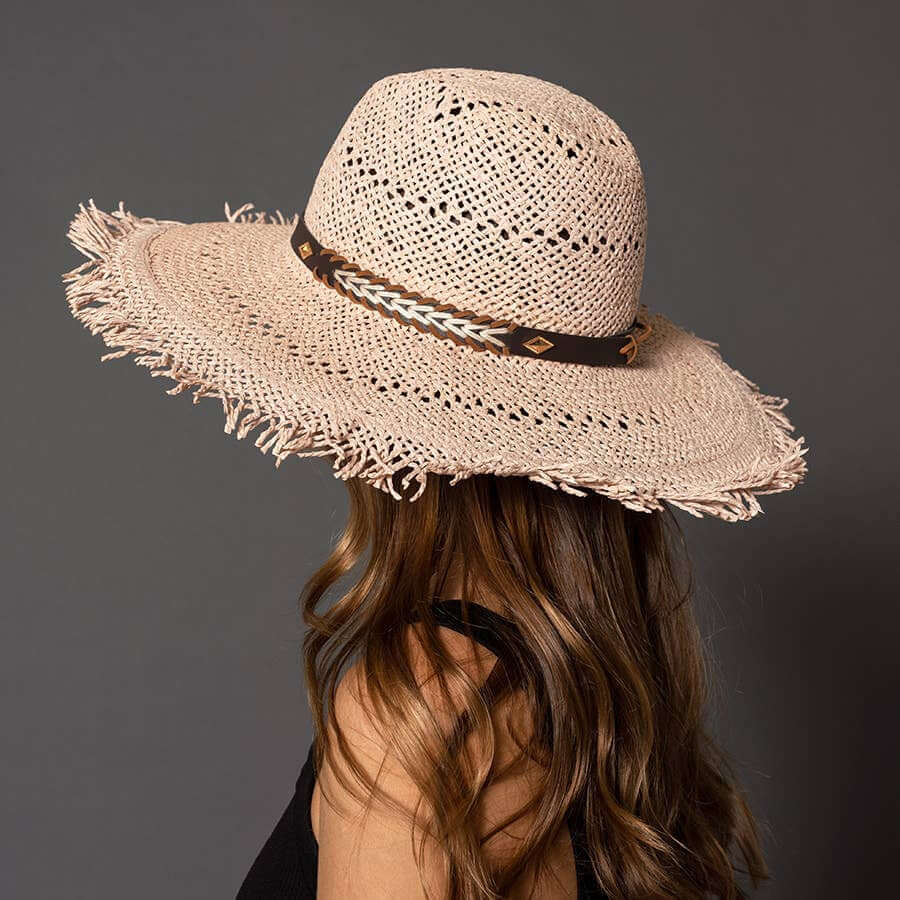 Salt Dunes Fray-Edge Straw Hat – Alicia DiMichele Boutique