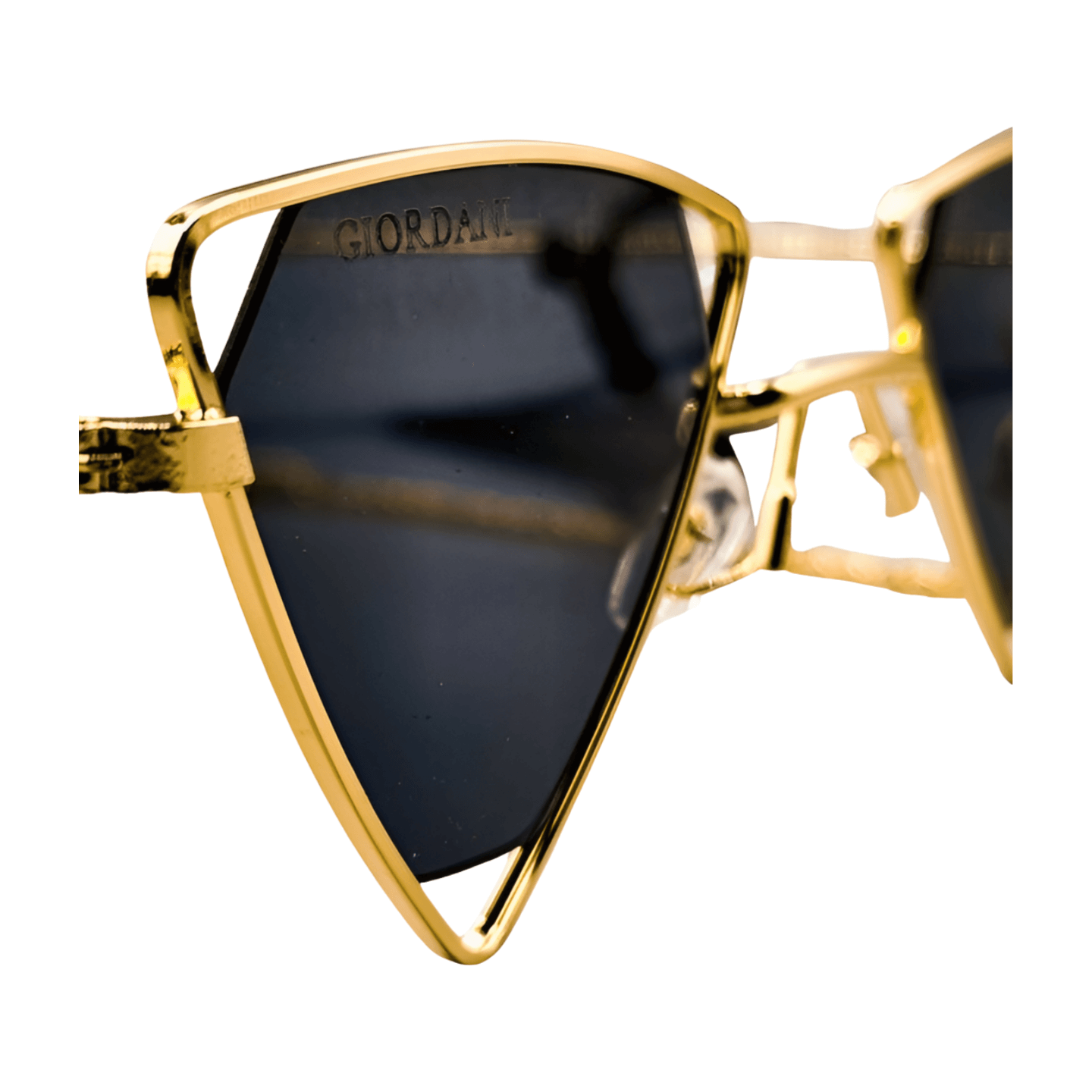 Triangle Gold Frame Sunglasses – Alicia DiMichele Boutique
