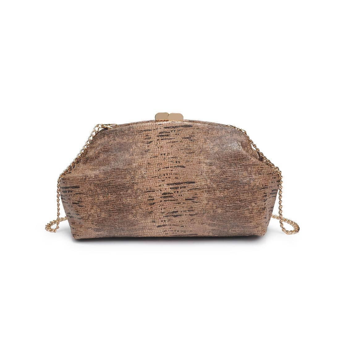 Brown Textured Clutch – Alicia DiMichele Boutique