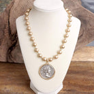 Caesar Coin Ball Chain Necklace – Alicia DiMichele Boutique