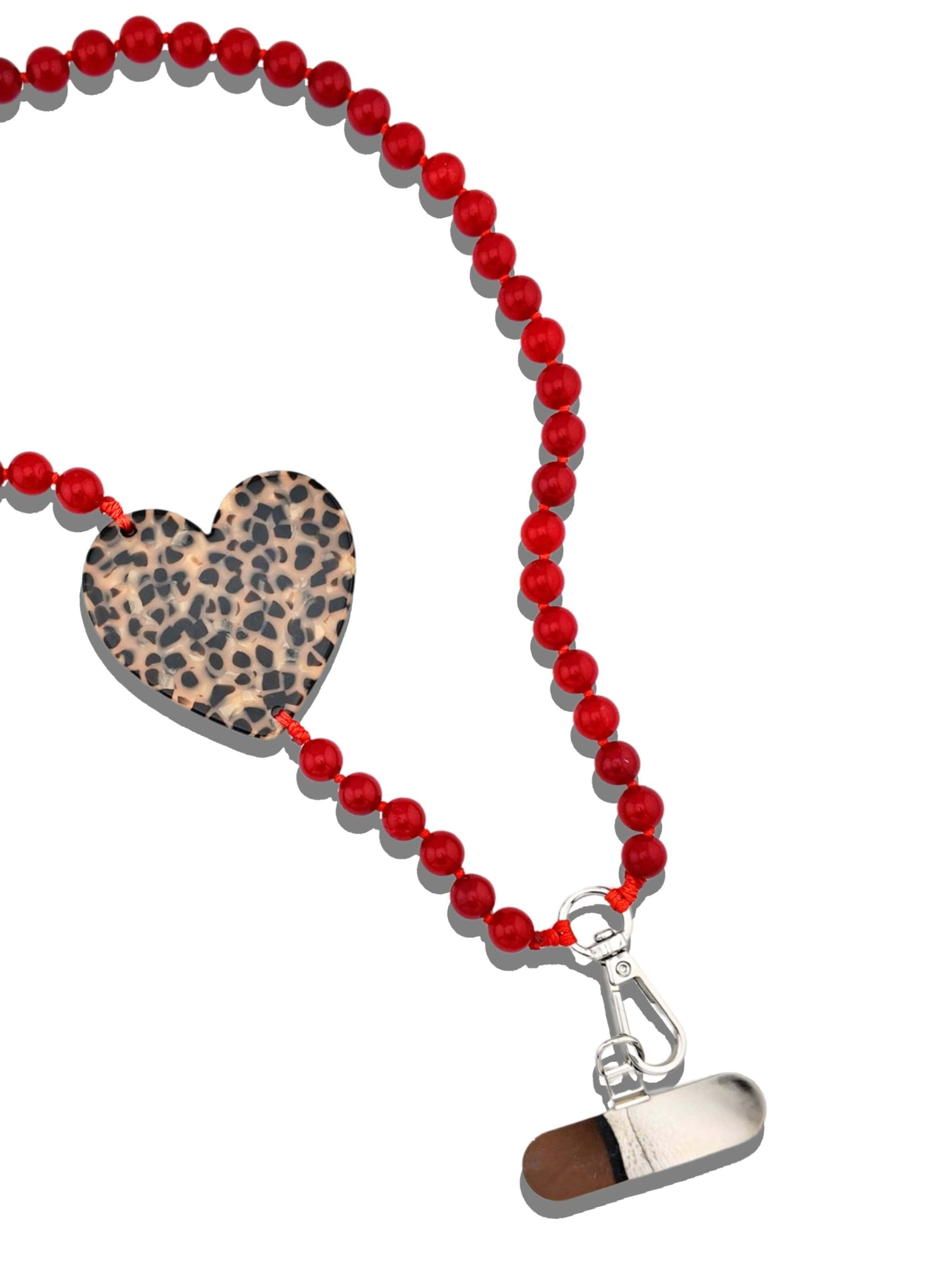 Leopard Heart Bracelet Phone Chain – Alicia DiMichele Boutique