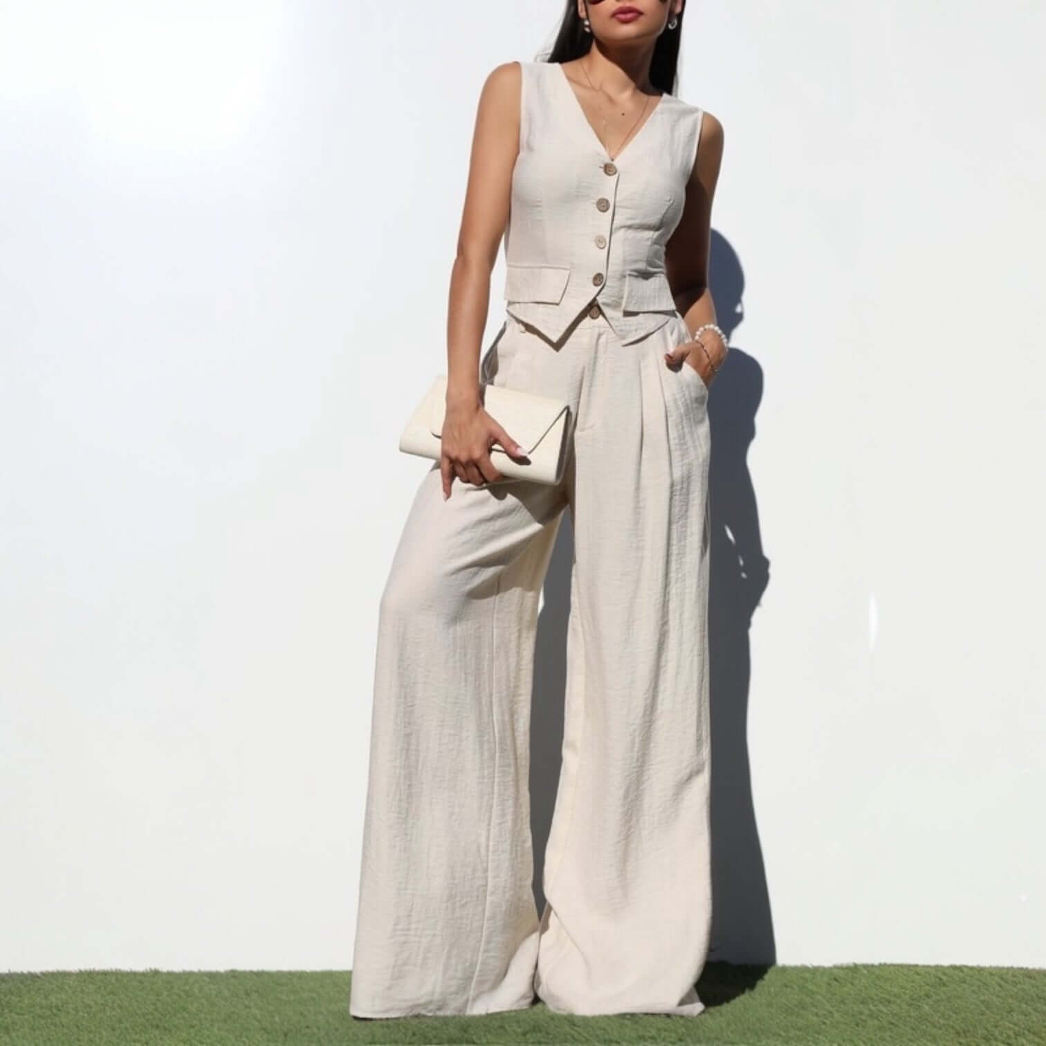 Daylight Linen Pant Set – Alicia DiMichele Boutique