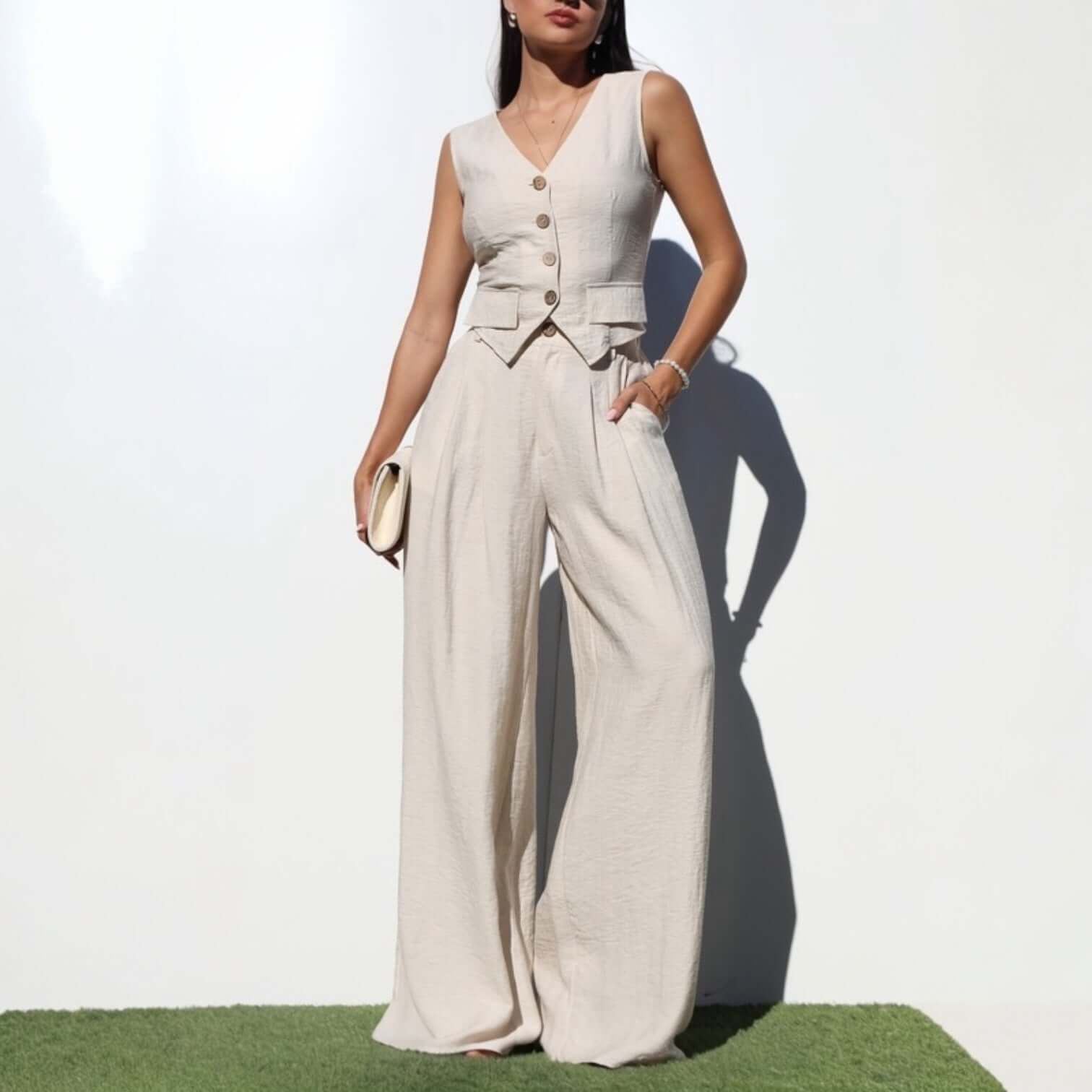 Daylight Linen Pant Set – Alicia DiMichele Boutique