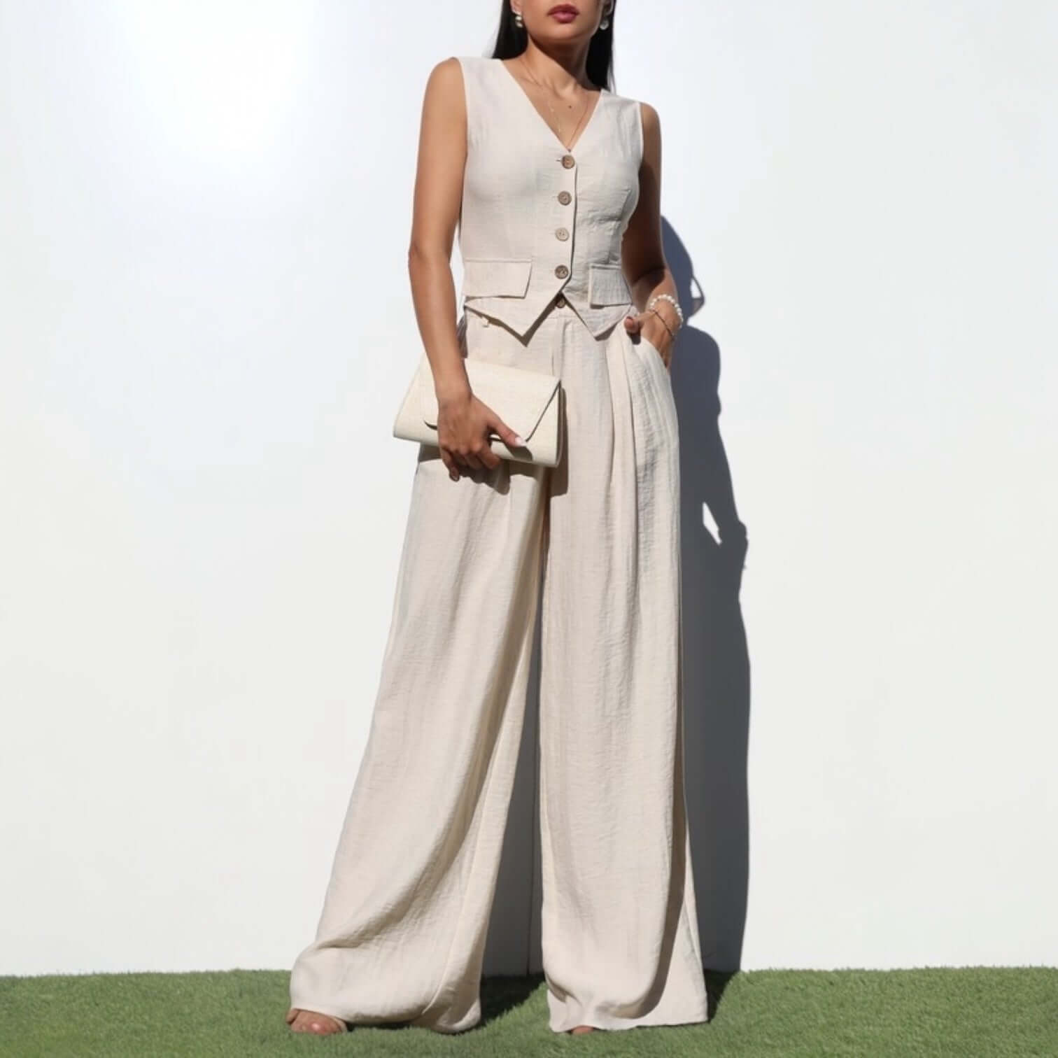 Daylight Linen Pant Set – Alicia DiMichele Boutique