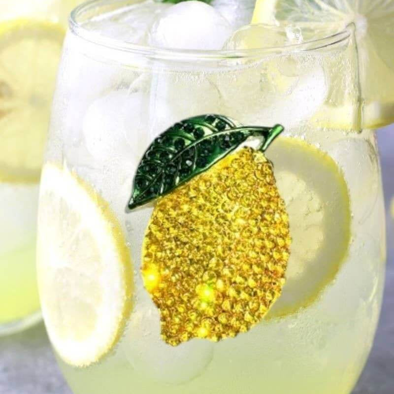 Lemon Stemless Wine Glass – Alicia DiMichele Boutique