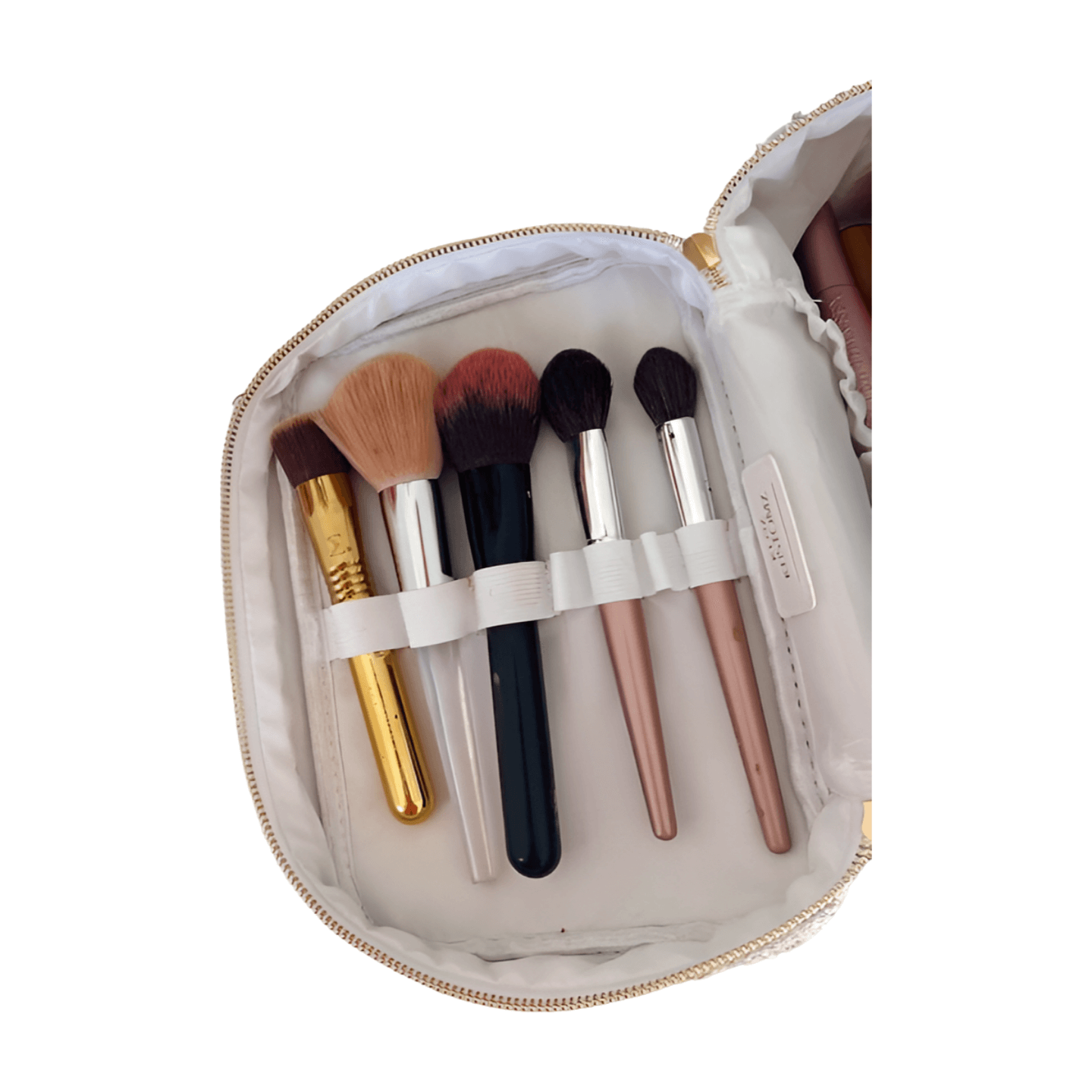 White Tweed Makeup Bag – Alicia DiMichele Boutique