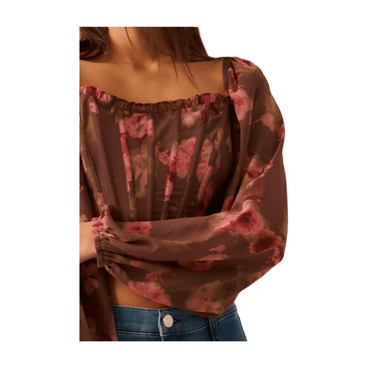 Floral Corset Bodice Crop Top – Alicia DiMichele Boutique