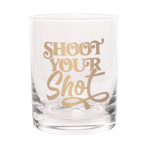 Shoot Your Shot Rocks Glass – Alicia DiMichele Boutique