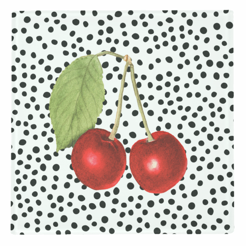 Polka Dot Cherry Ceramic Coaster – Alicia DiMichele Boutique