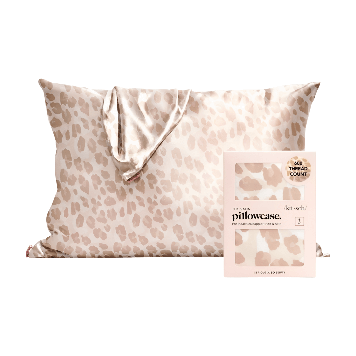 Kitsch Satin Pillowcase - Leopard – Alicia DiMichele Boutique