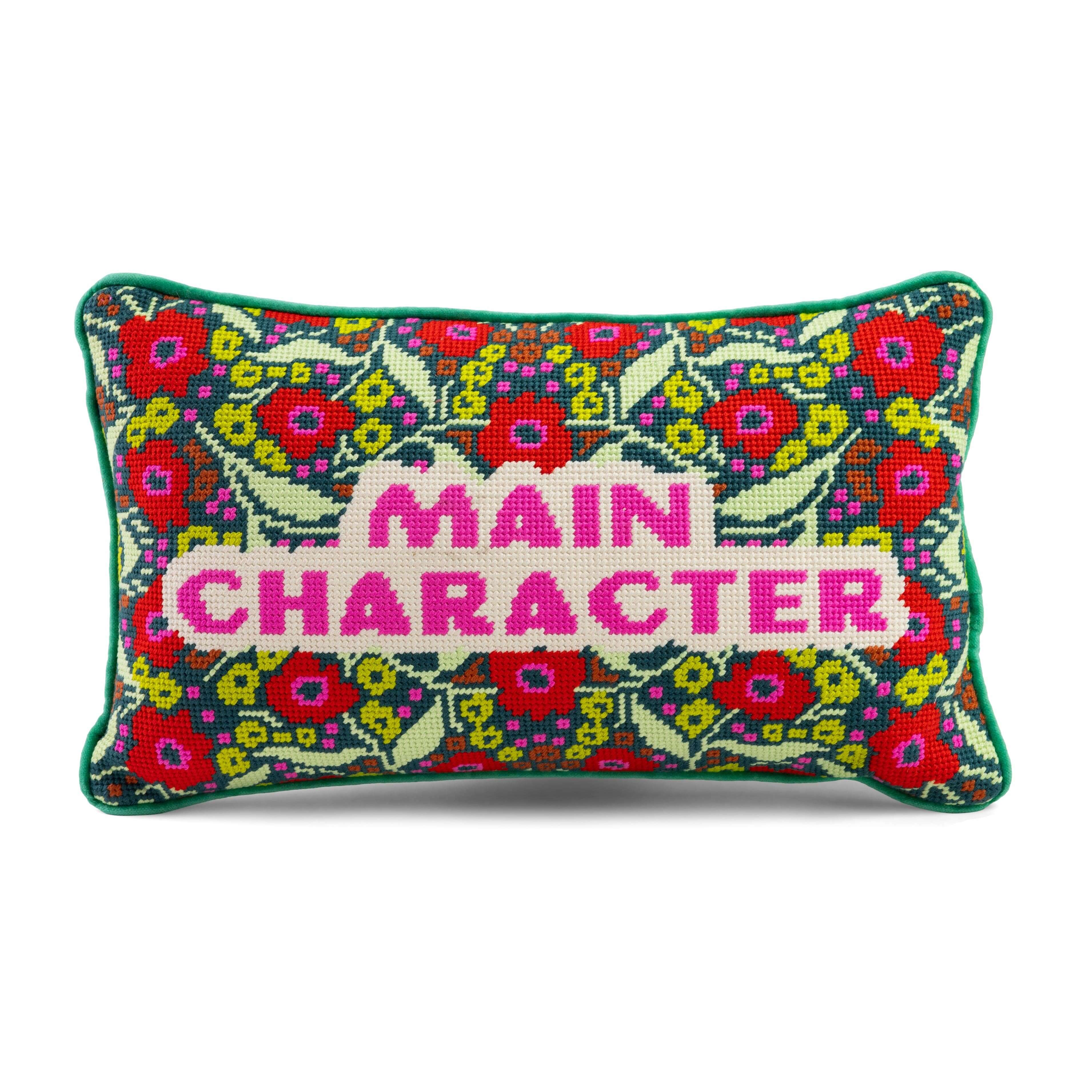 Main Character Needlepoint Pillow – Alicia DiMichele Boutique
