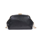 Black Croc-Embossed Clutch – Alicia DiMichele Boutique