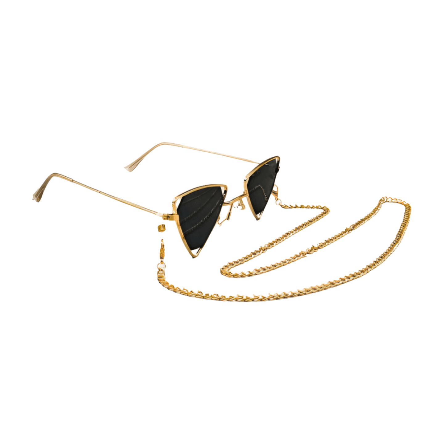 Triangle Gold Frame Sunglasses – Alicia DiMichele Boutique