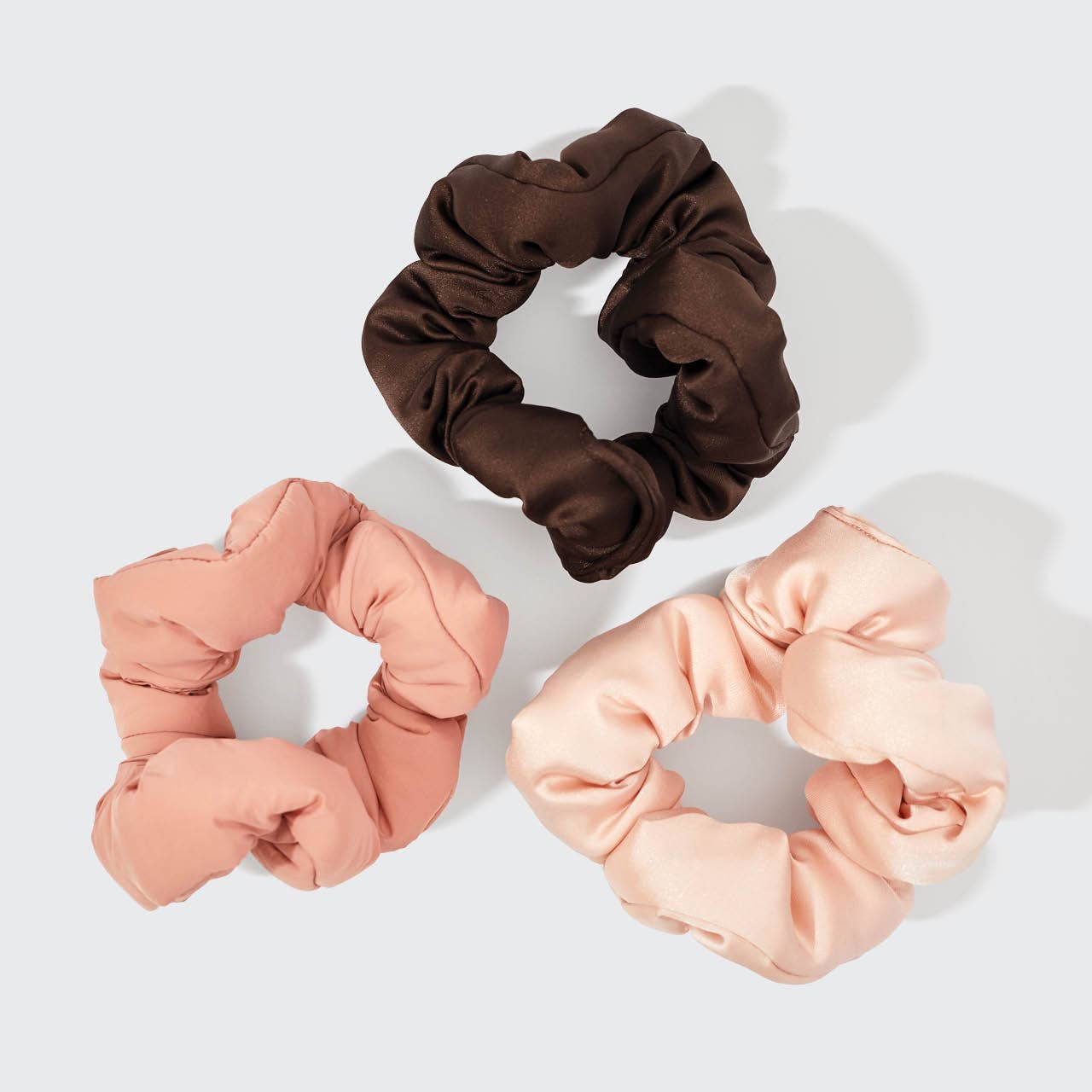Kitsch Recycled Fabric Cloud Scrunchies 3pc Set - Rosewood – Alicia DiMichele Boutique