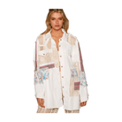 Oversized Crochet Patch Shacket - Ivory – Alicia DiMichele Boutique