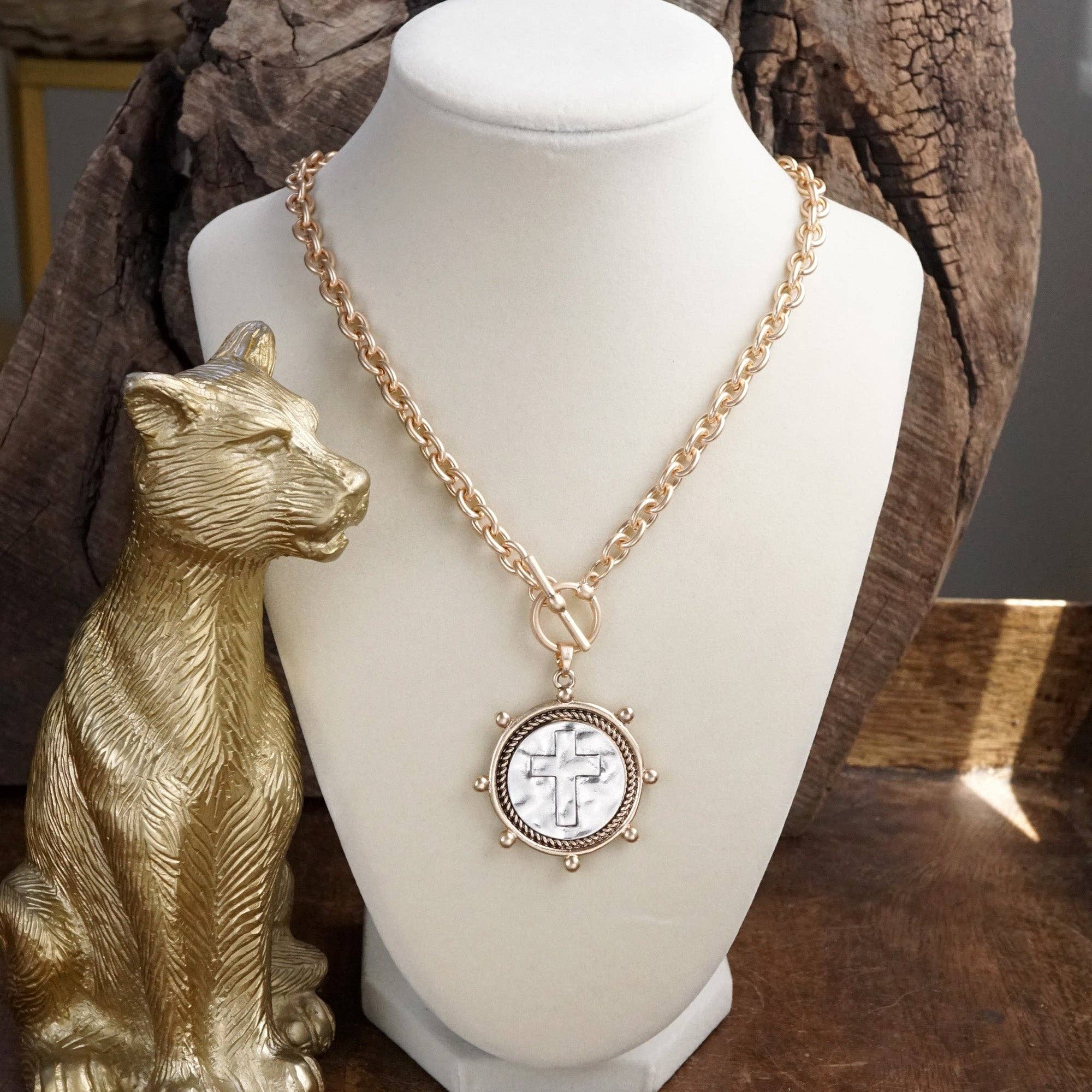 Sacred Coin Toggle Necklace – Alicia DiMichele Boutique