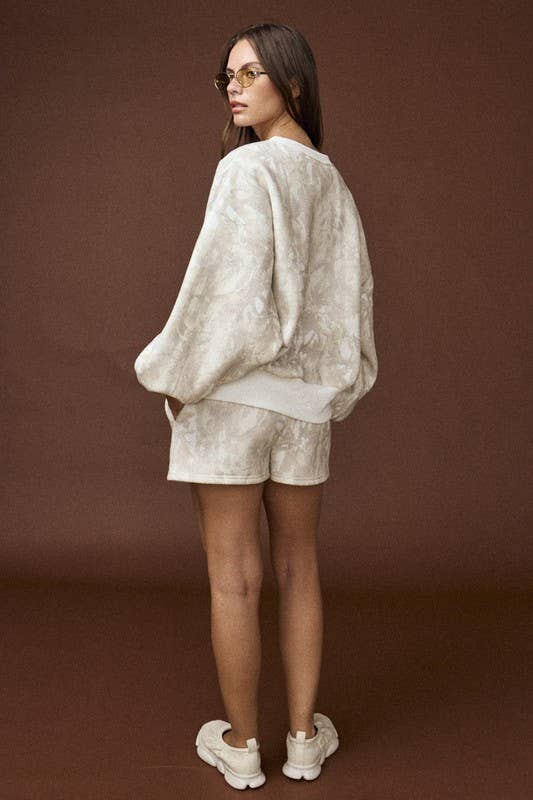 Camo Crewneck Shorts Set – Alicia DiMichele Boutique