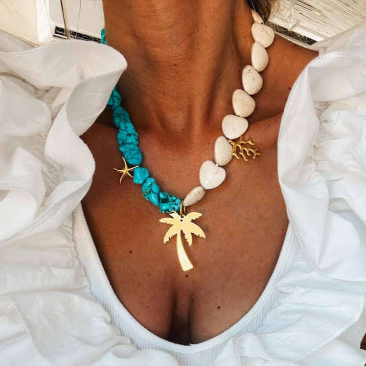 Palm Tree Luxe Necklace – Alicia DiMichele Boutique