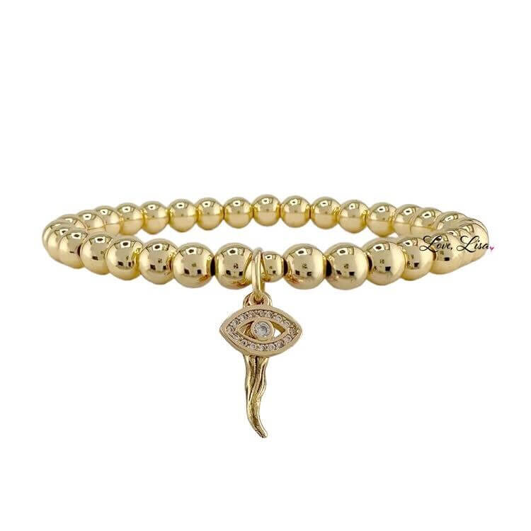 Give ‘Em The Horn Gold Bracelet - Gold – Alicia DiMichele Boutique