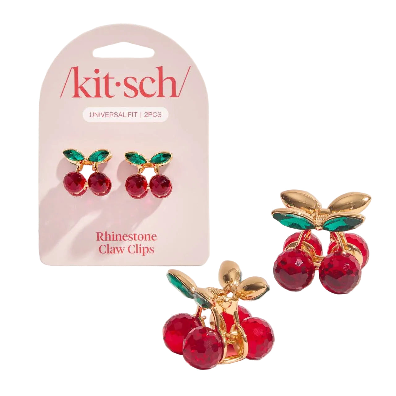 Kitsch Mini Cherry Rhinestone Claw Clips | Alicia DiMichele Boutique