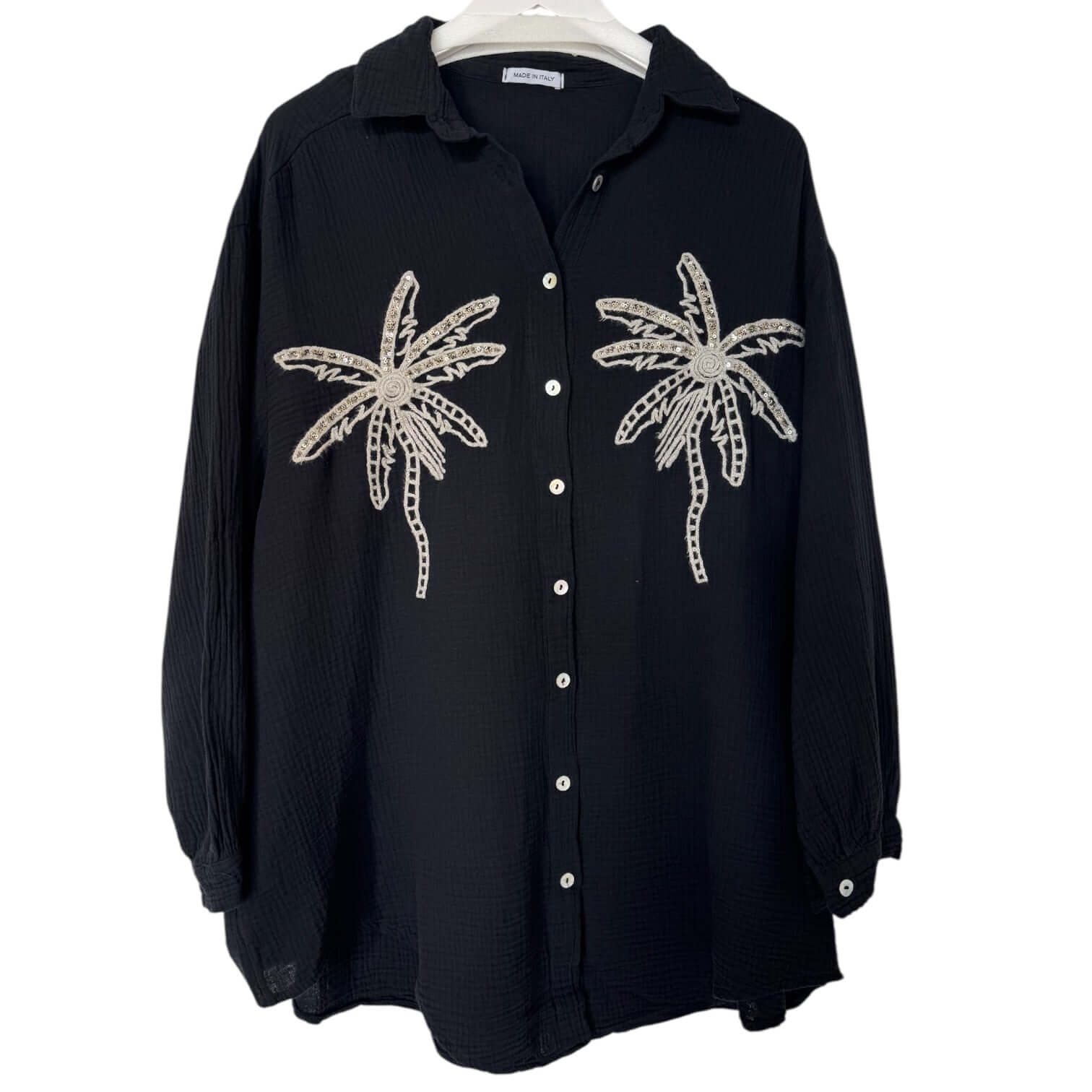 Moonshade Palm Gauze Shirt – Alicia DiMichele Boutique