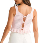 Pretty In Pink Ruffle Knit Tank – Alicia DiMichele Boutique