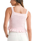 Pretty In Pink Ruffle Knit Tank – Alicia DiMichele Boutique