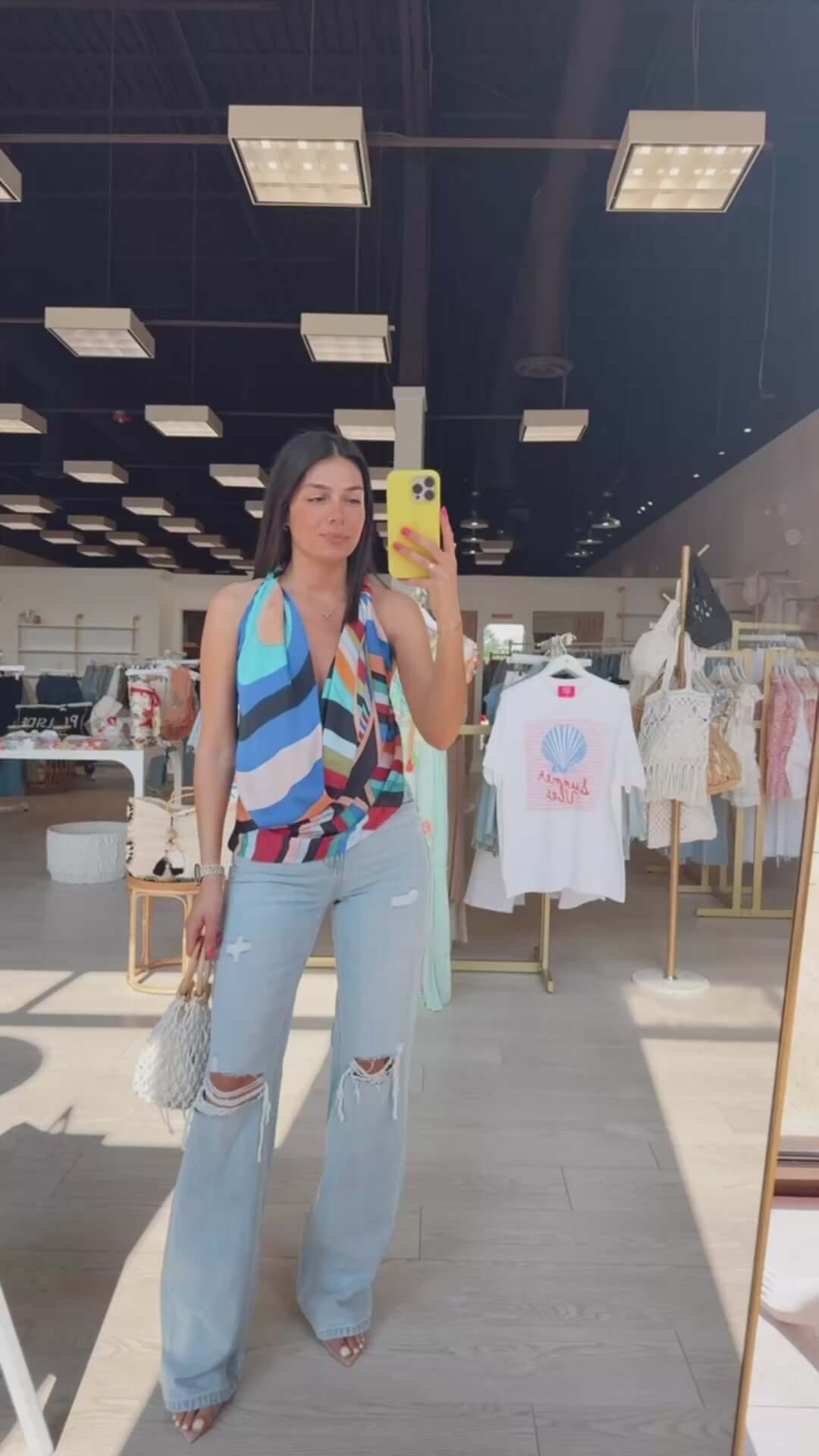 Starlit Halter Bead Trim Top – Alicia DiMichele Boutique