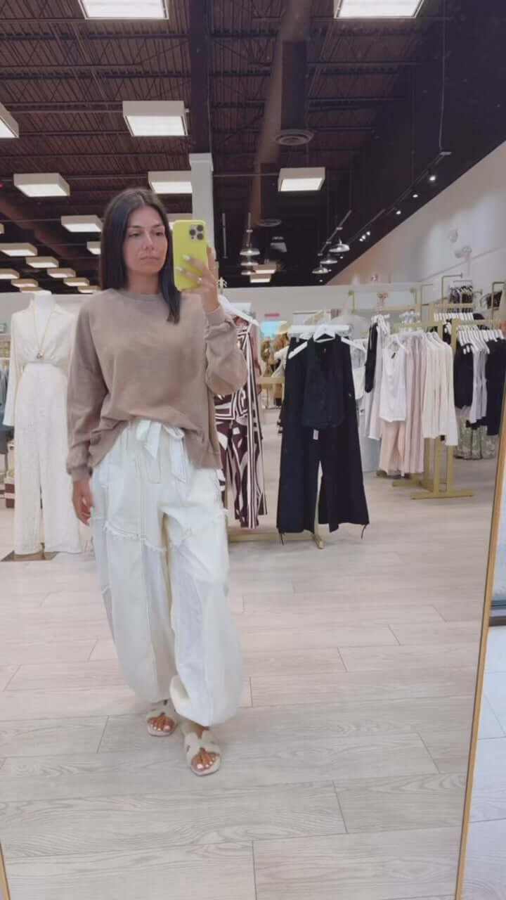 Mocha Open Back Terry Top – Alicia DiMichele Boutique