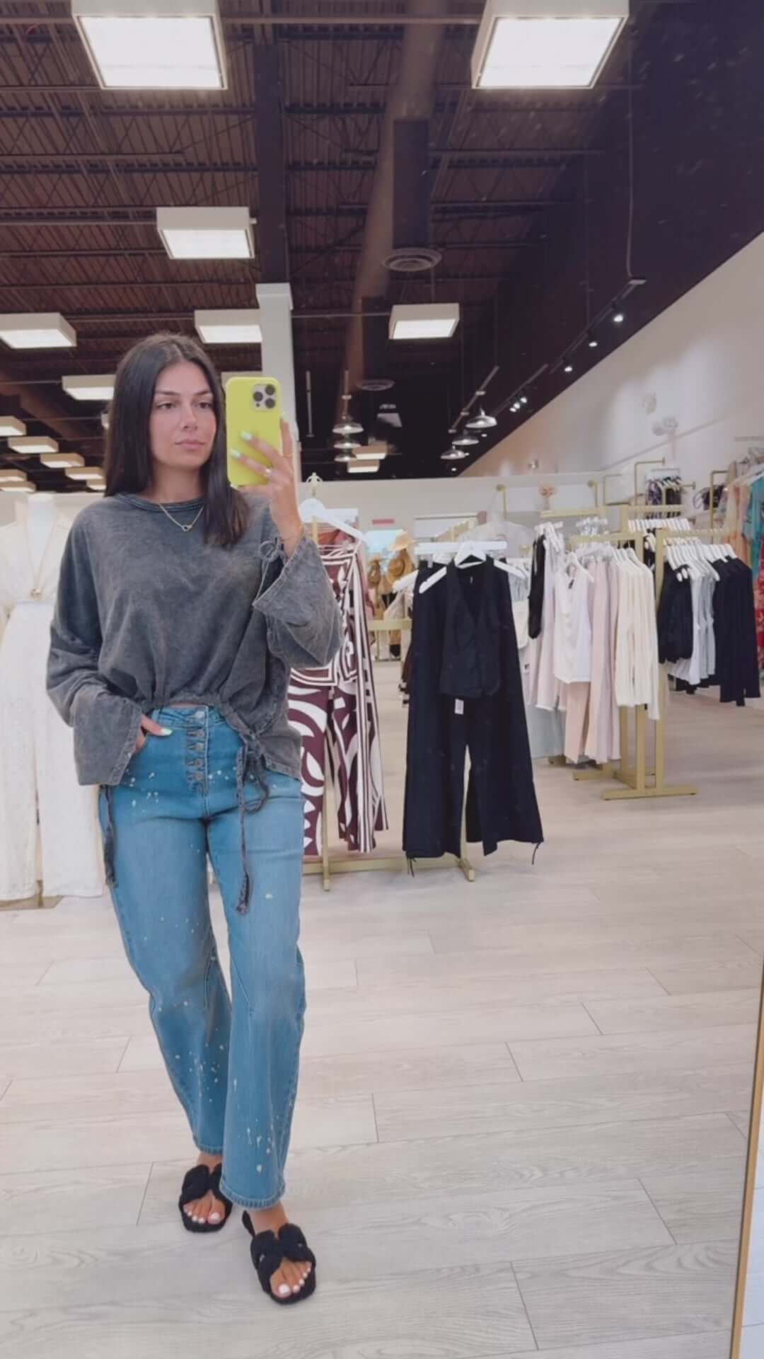 Midnight Mineral Washed Pullover – Alicia DiMichele Boutique