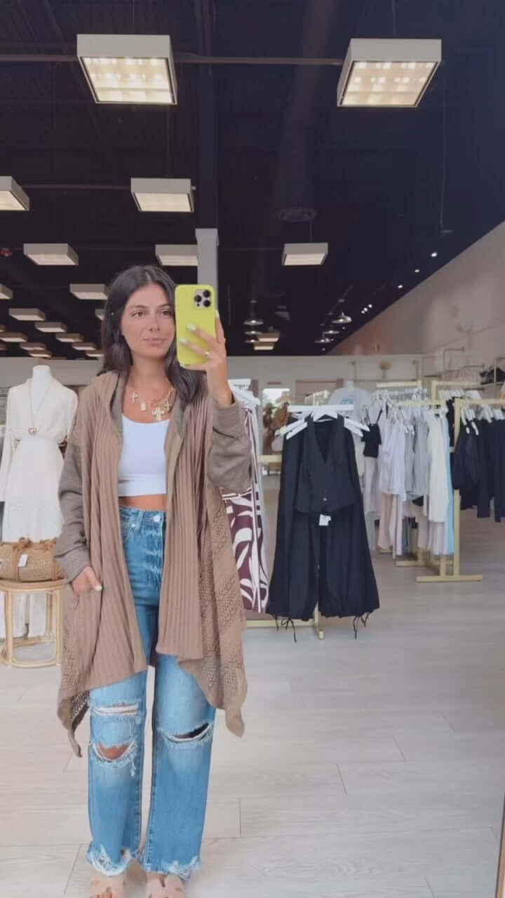 Coffee House Lace Hoodie Cardigan – Alicia DiMichele Boutique