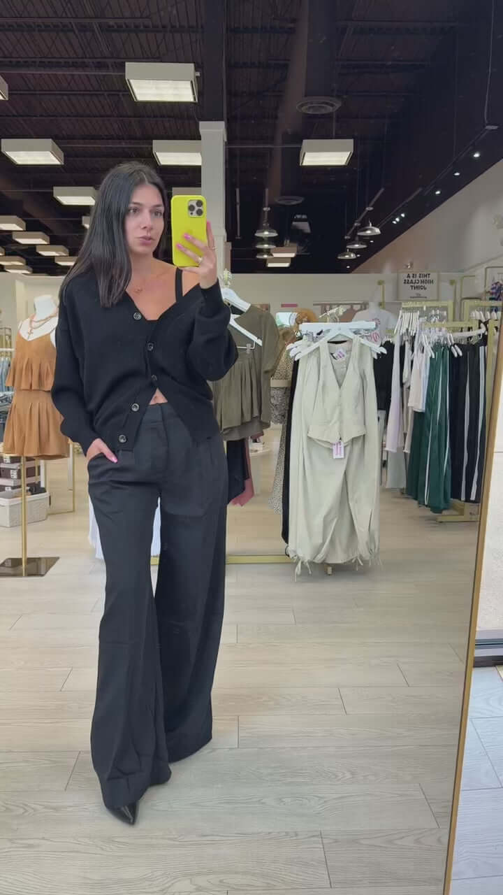 Chic Pleated Wide Leg Trousers – Alicia DiMichele Boutique