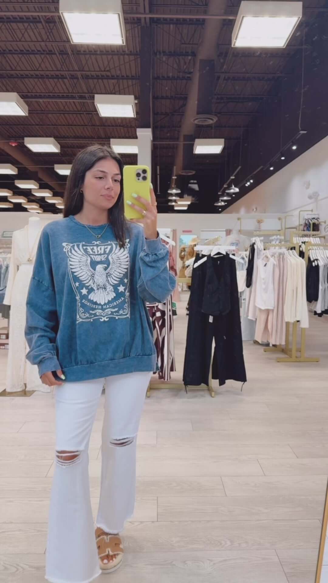 Free Spirit Graphic Sweatshirt – Alicia DiMichele Boutique