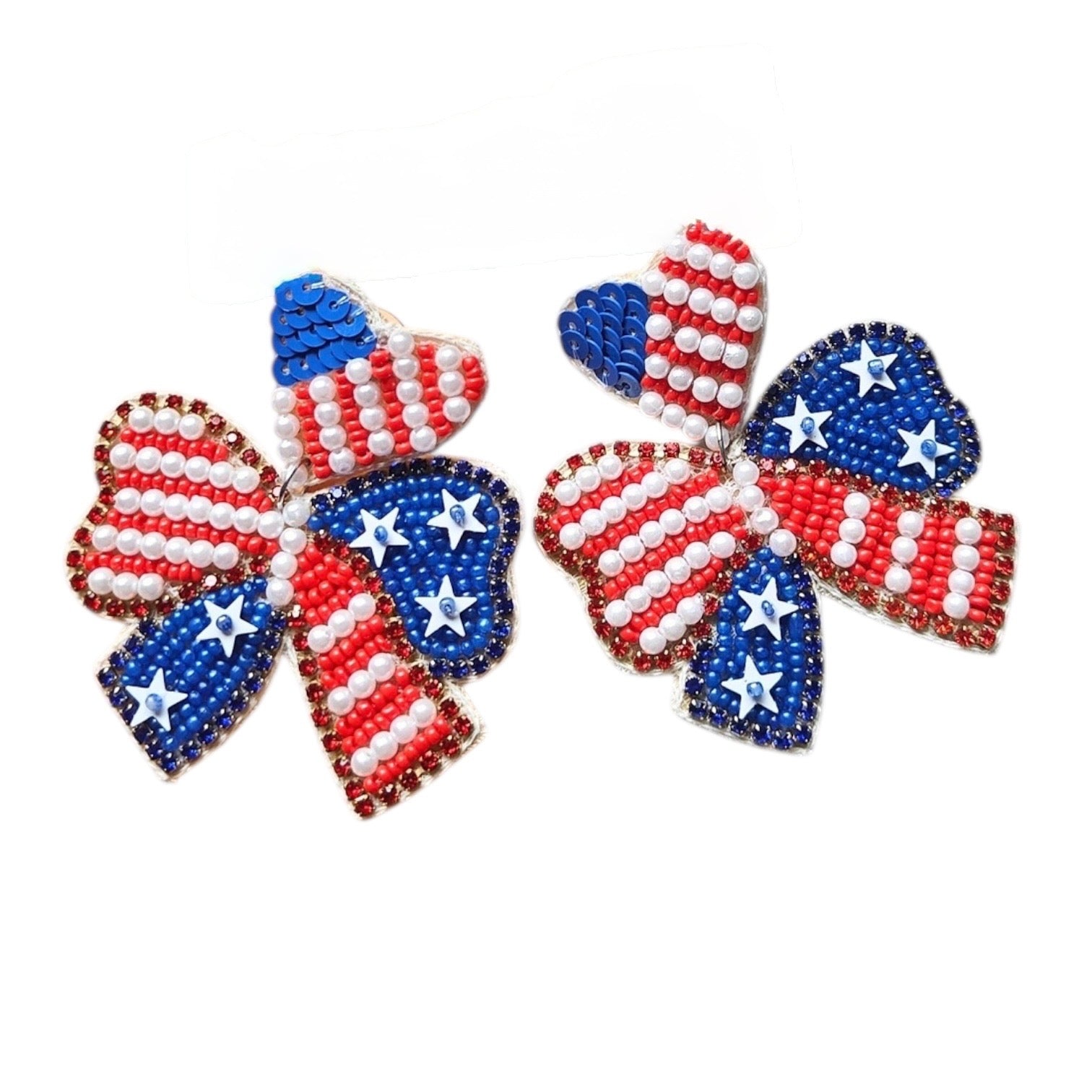 Star-Spangled Bow Earrings – Alicia DiMichele Boutique