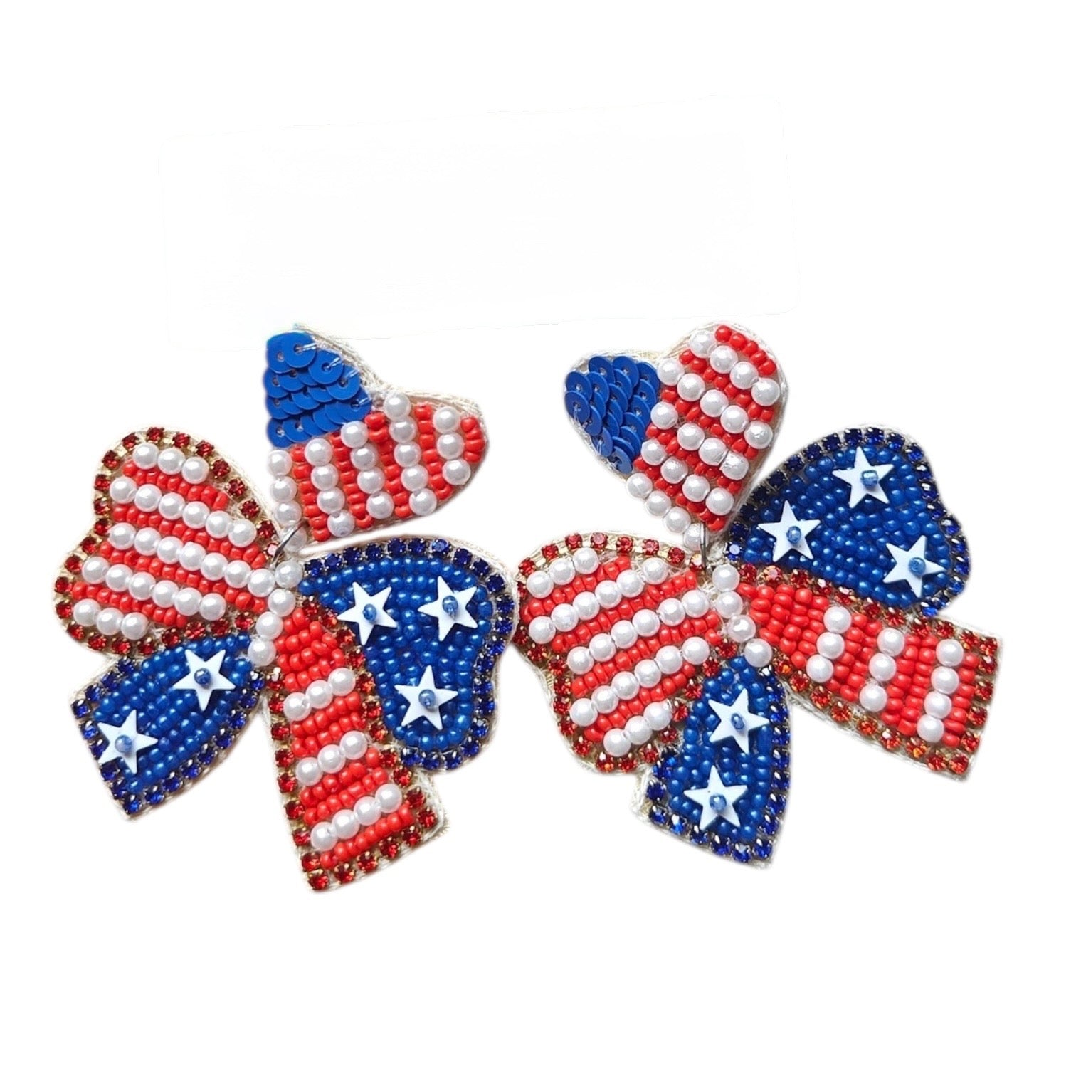 Star-Spangled Bow Earrings – Alicia DiMichele Boutique