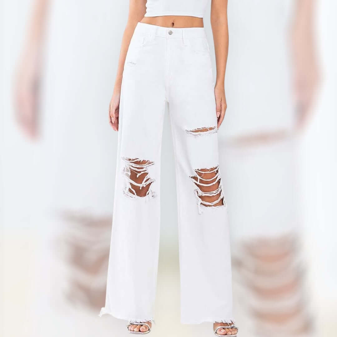 White Sands Distressed Jeans – Alicia DiMichele Boutique