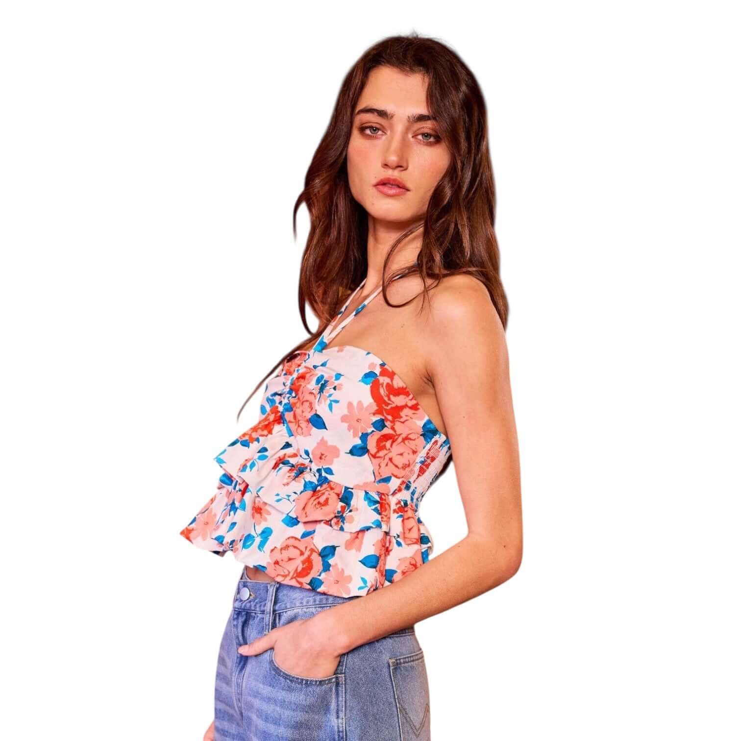Wildflower Kiss Ruffle Top – Alicia DiMichele Boutique