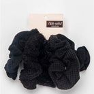 Kitsch 5pc Textured Scrunchies - Black – Alicia DiMichele Boutique