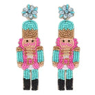 Nutcracker Beaded Drop Earrings - Turquoise – Alicia DiMichele Boutique