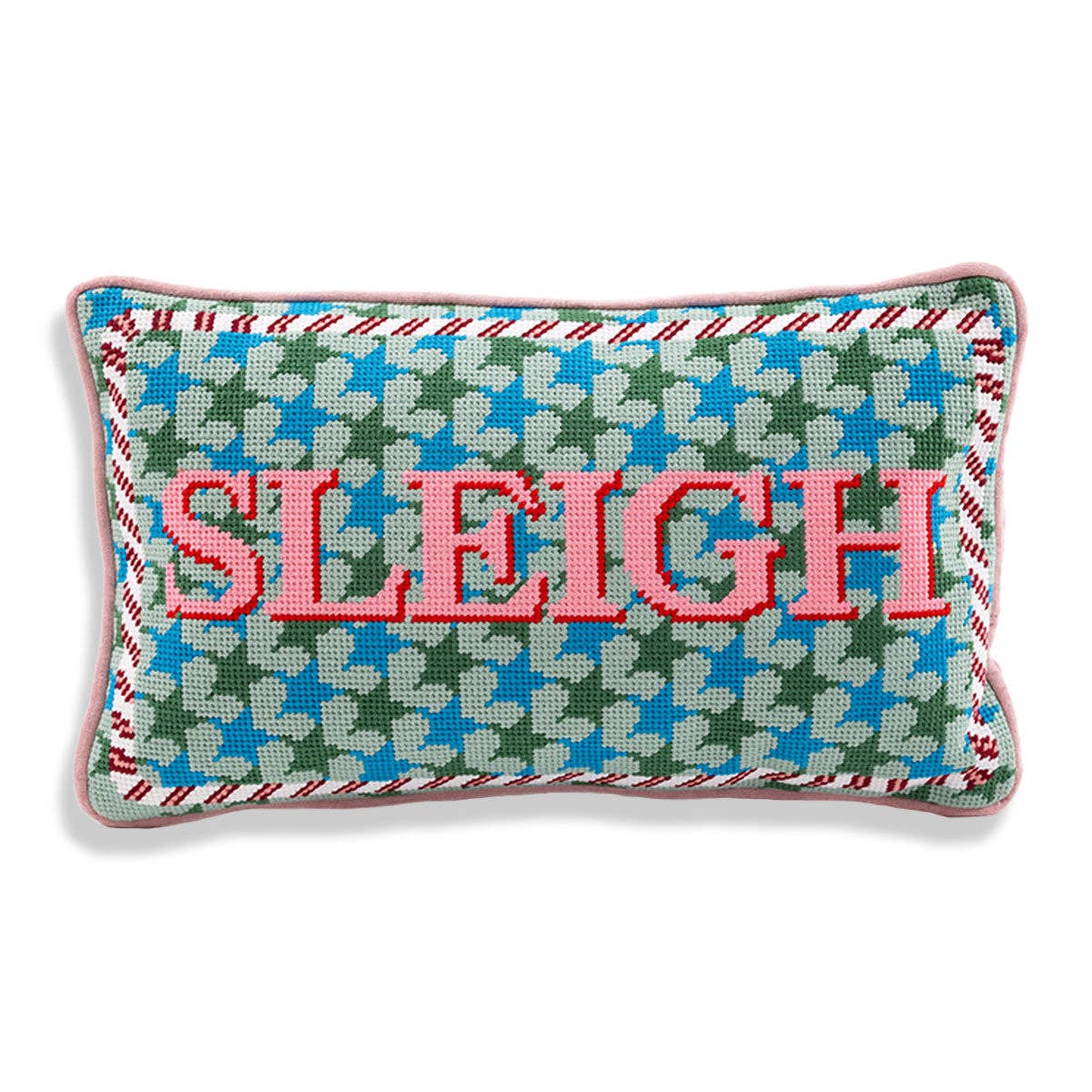 Sleigh Needlepoint Pillow – Alicia DiMichele Boutique