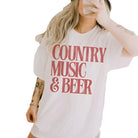 Country Music and Beer Graphic Tee available at Alicia DiMichele Boutique – stylish women’s fashion and accessories.