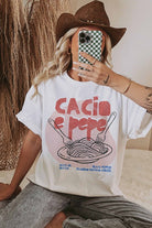 Cacio E Pepe Graphic Tee available at Alicia DiMichele Boutique – stylish women’s fashion and accessories.