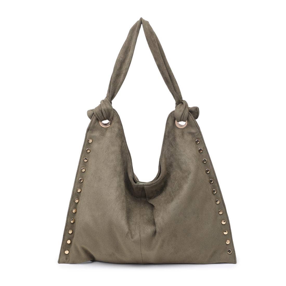 Soft Studded Hobo Bag - Olive – Alicia DiMichele Boutique