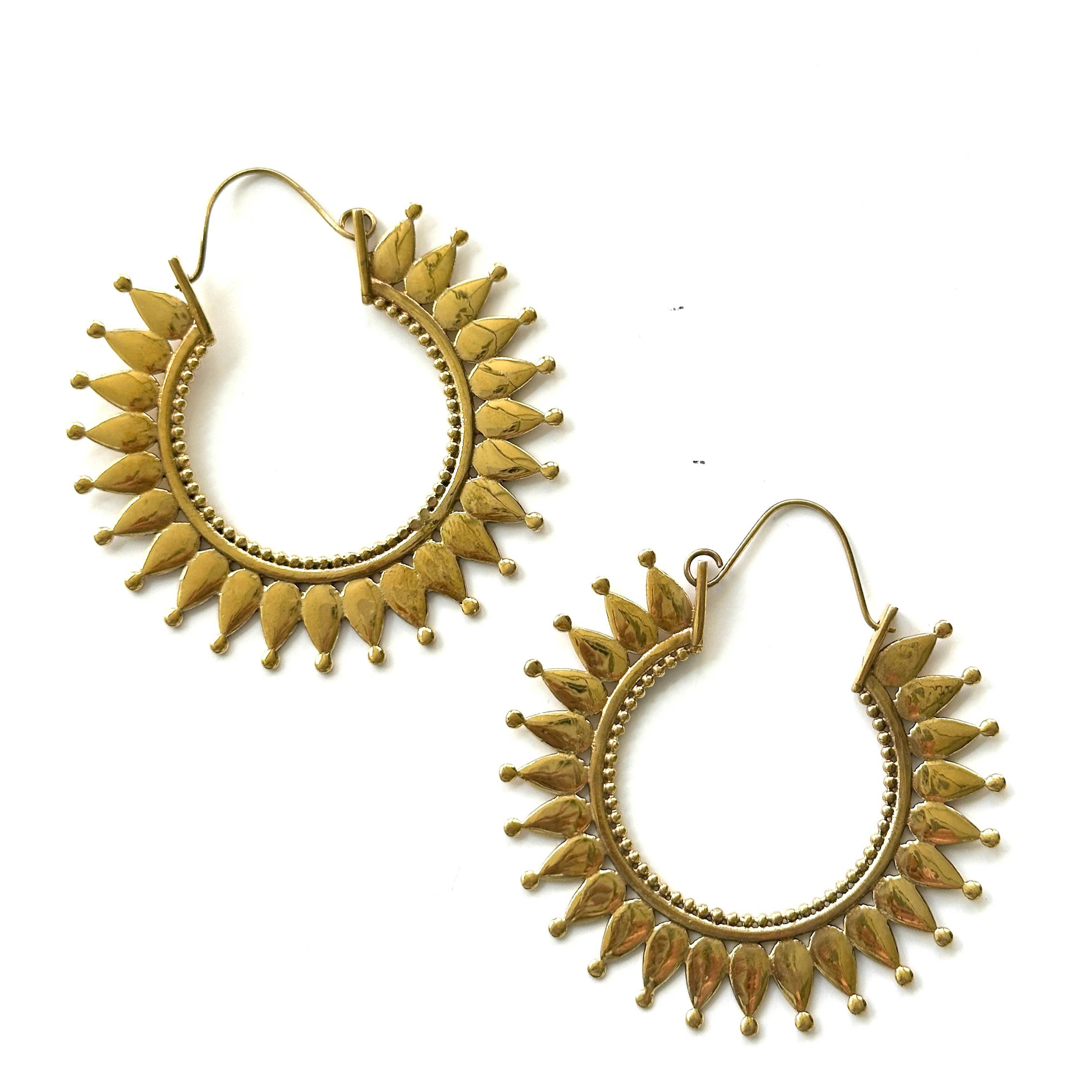 Sunbeam Radiance Hoops available at Alicia DiMichele Boutique – stylish women’s fashion and accessories.