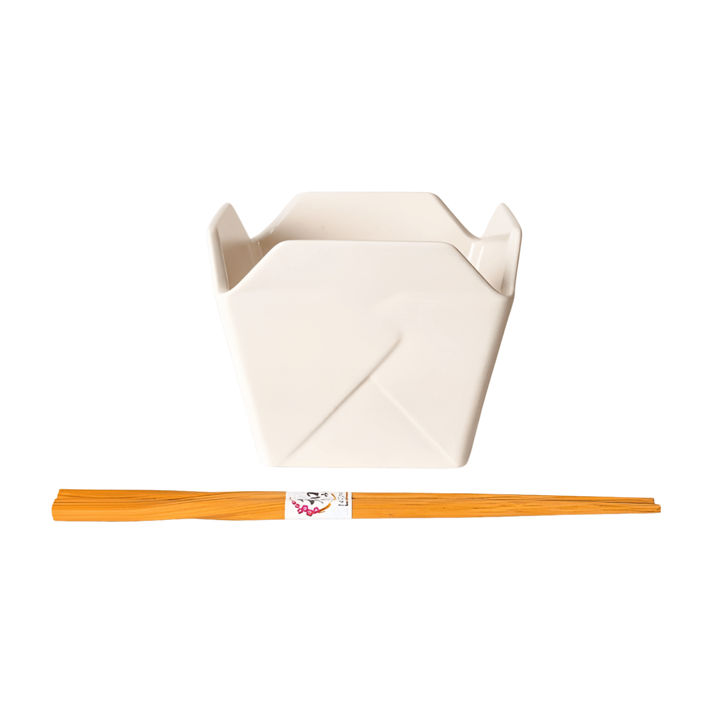Takeout Box Serving Bowl with Chopsticks - Pagoda