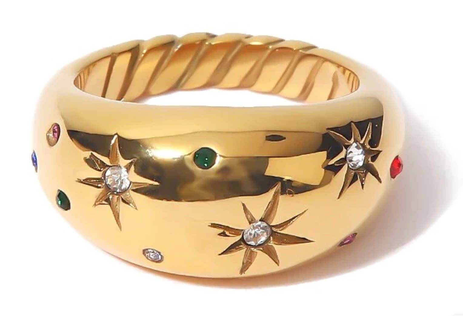 Galaxy Confetti Dome Ring – Alicia DiMichele Boutique